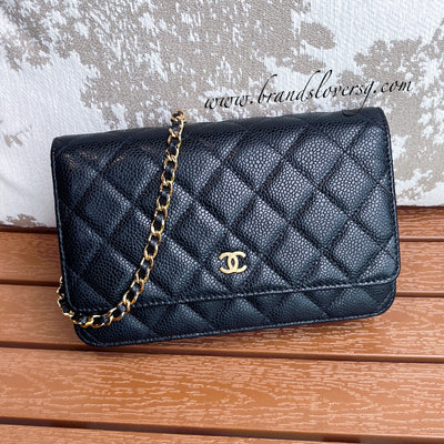 Chanel Pearl Crush Wallet on Chain WOC in Black Lambskin AGHW – Brands Lover