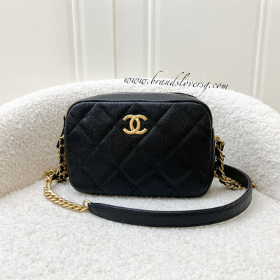 RARE Chanel Seasonal Mini Camera Bag in Black Caviar Silver Hardware,  Luxury, Bags & Wallets on Carousell