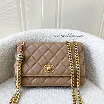 Chanel 22K Coco First Wallet on Chain WOC in Black Caviar GHW – Brands Lover