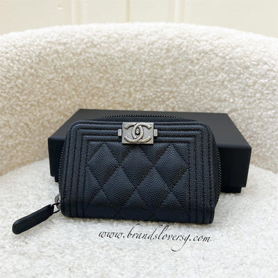 Chanel Classic Wallet on Chain WOC in Black Caviar SHW