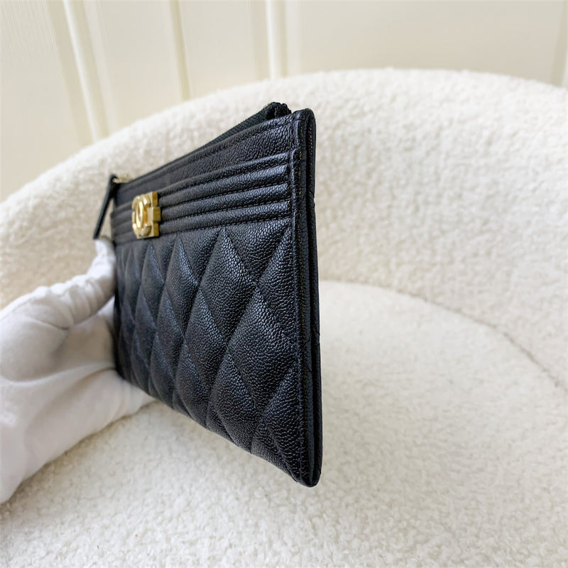 Chanel flat pouch wallet Luxury Bags  Wallets on Carousell