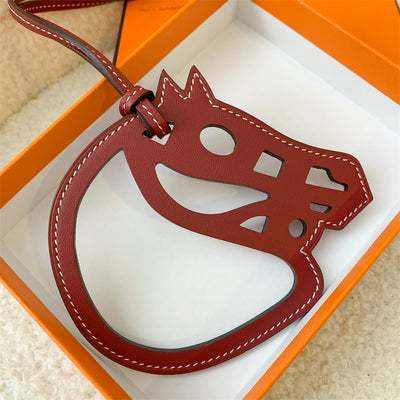 Hermès Paddock Horse Head Leather Bag Charm | Dearluxe