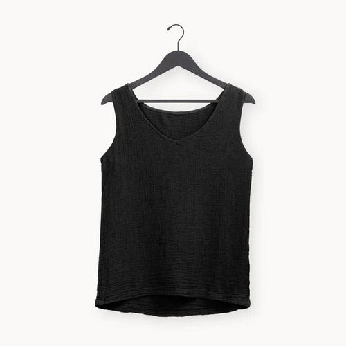Pokoloko Crinkle Shirt Blouse - OS - Black