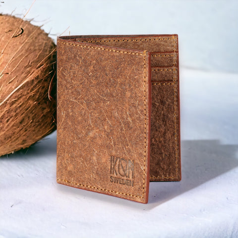 brown vegan wallet