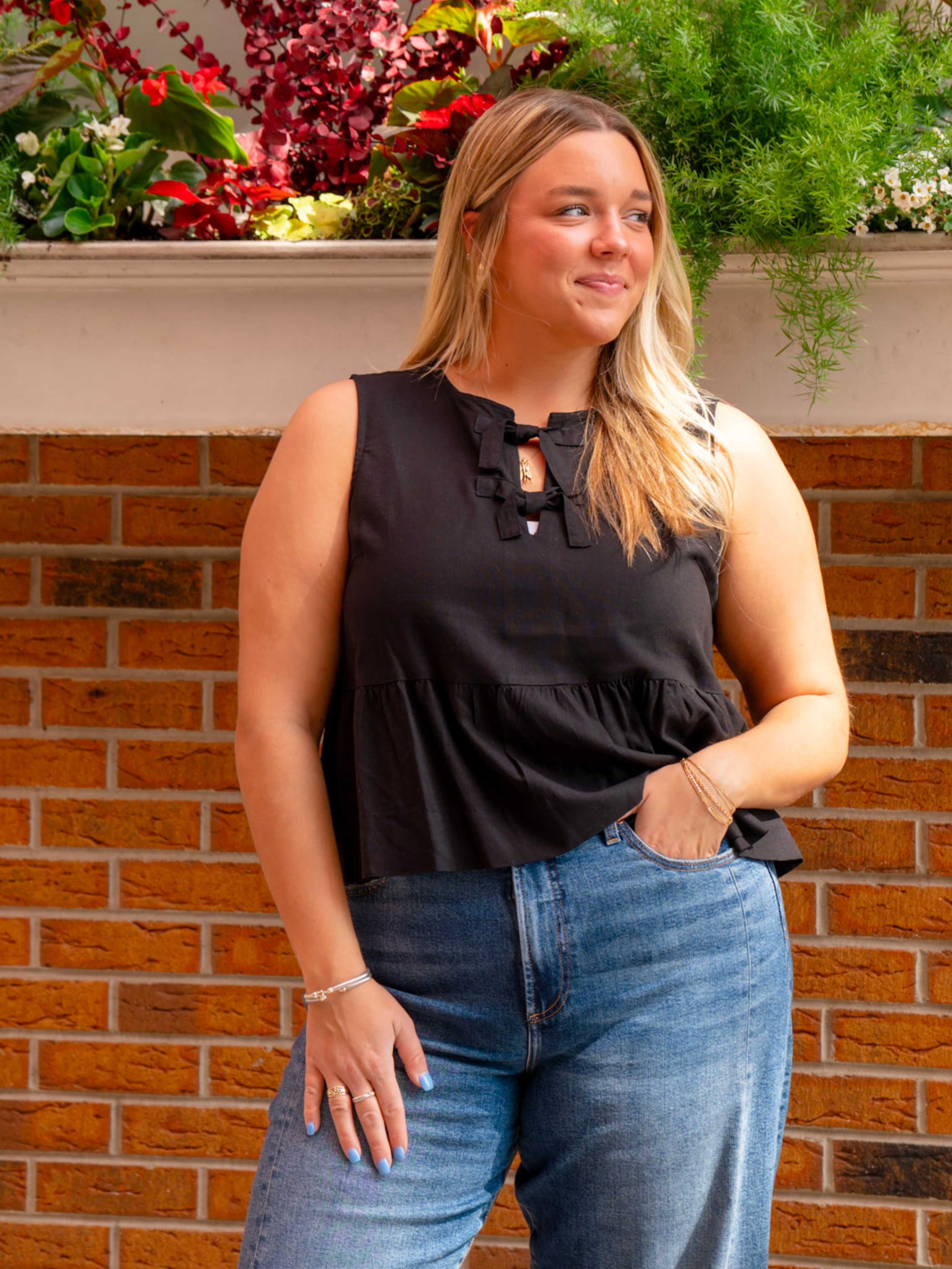 Preppy Peplum Top