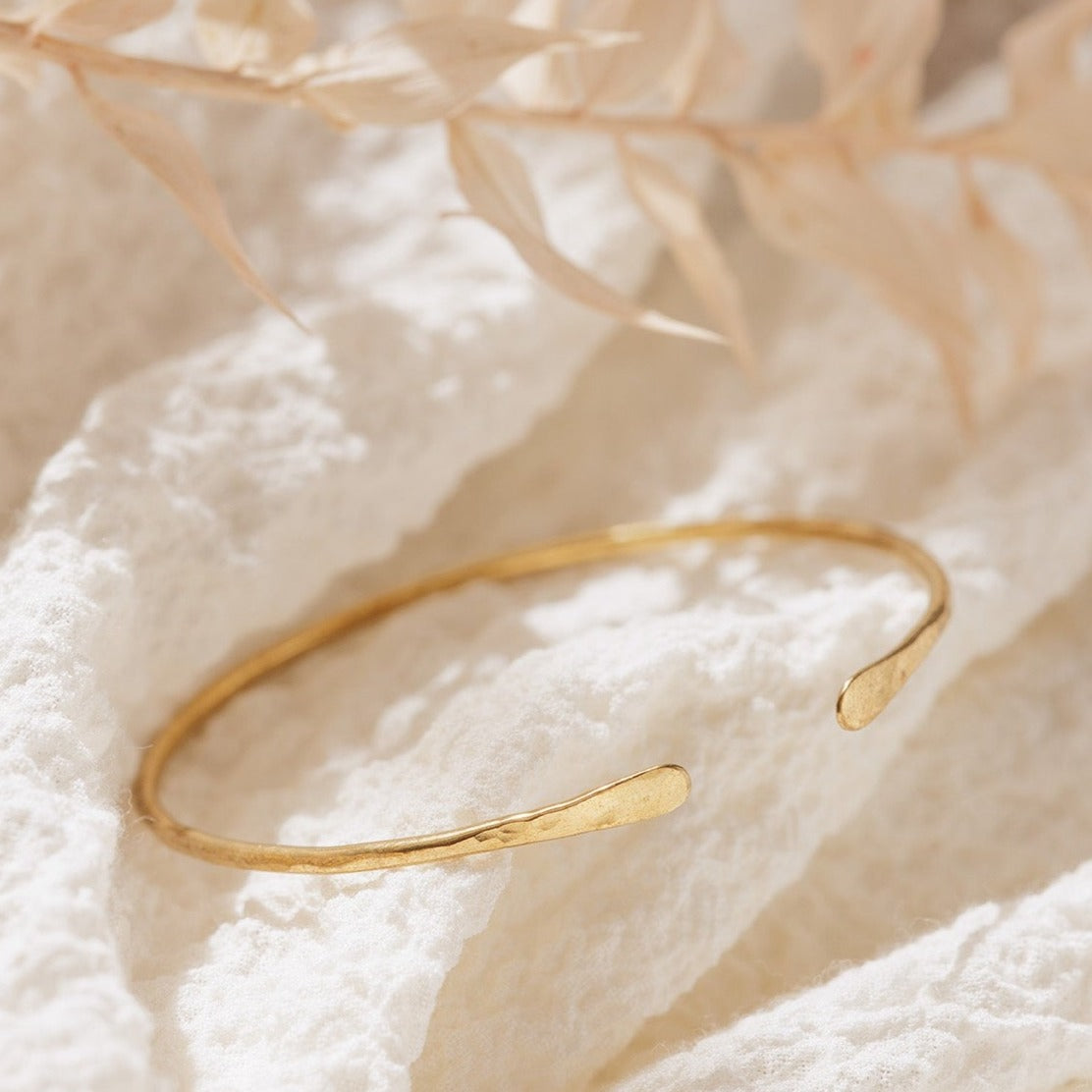 Open Hammered Bangle – adorn512