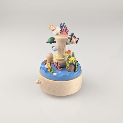 Coral reef snorkelling wooden Wooderful Life Music box