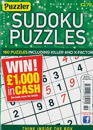 Puzzler Killer Sudoku Magazine Subscrição - Revistas em Ingles