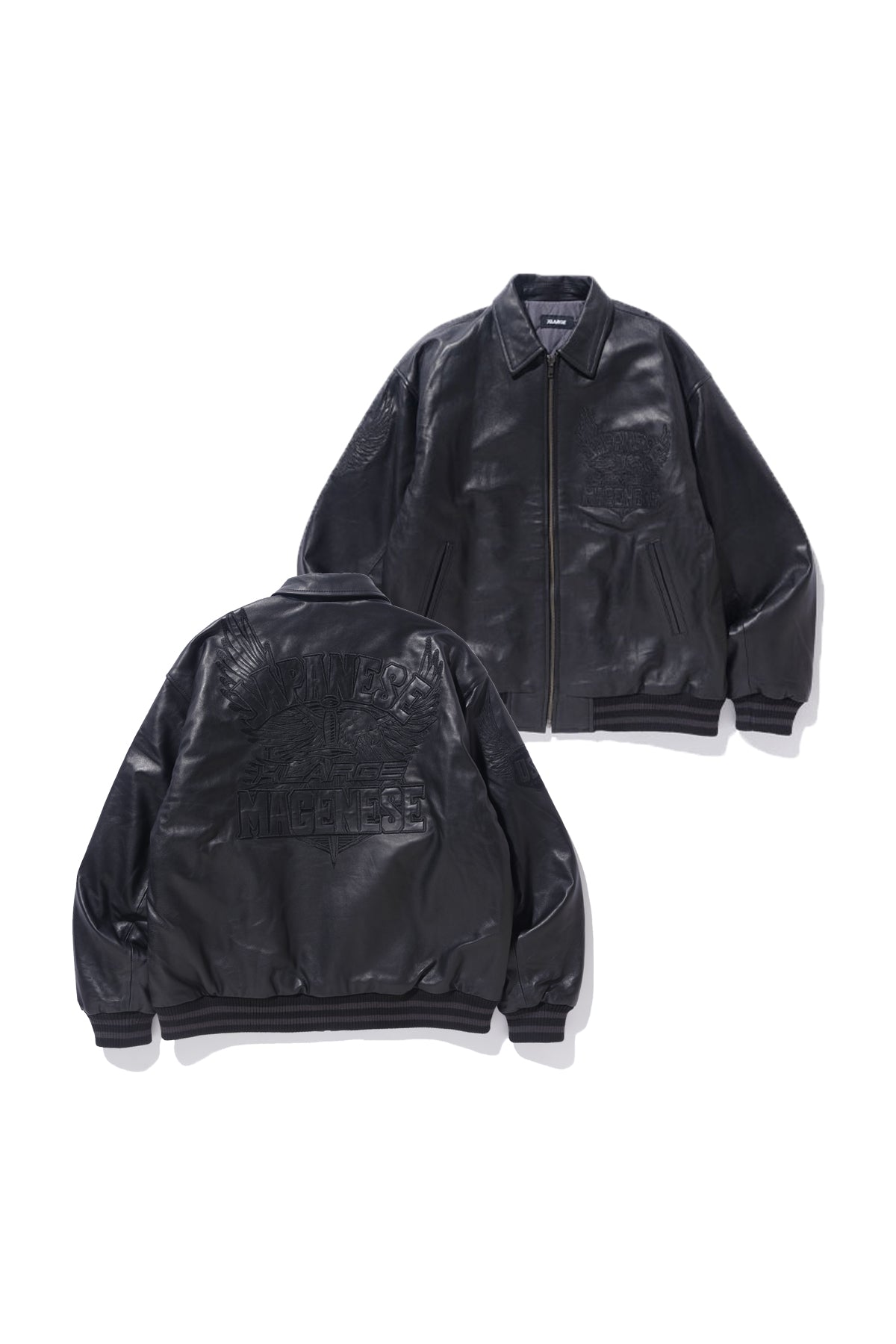 XLARGE×ジャパニーズマゲニーズ LEATHER JACKET-