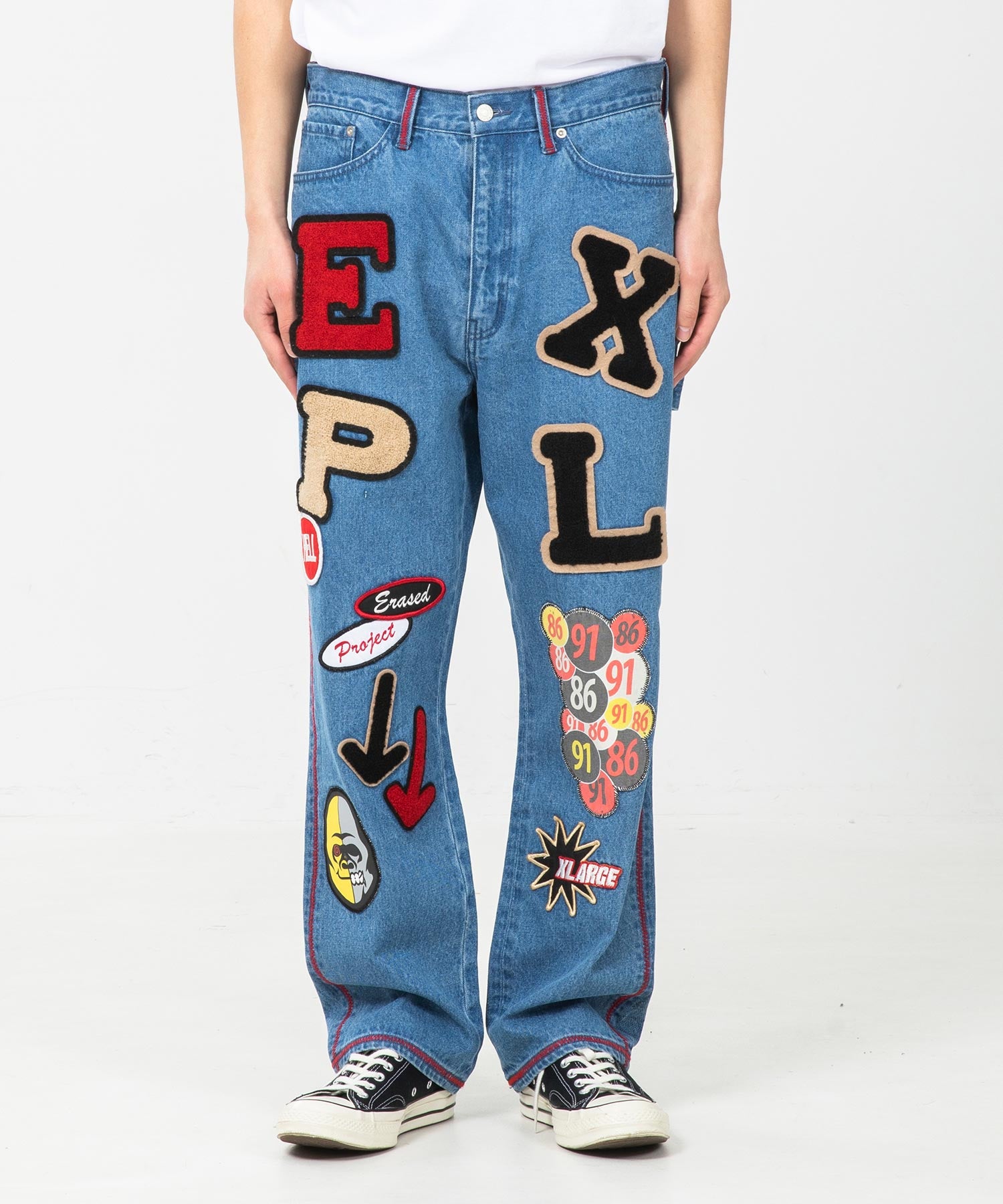 xlarge erased patchwork denim-