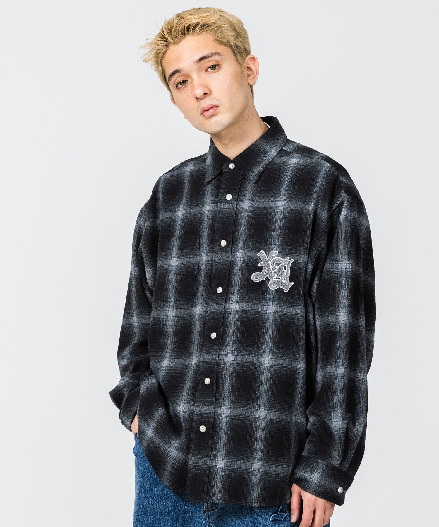 xlarge ネルシャツ PATCHED FLANNEL SHIRT | labiela.com