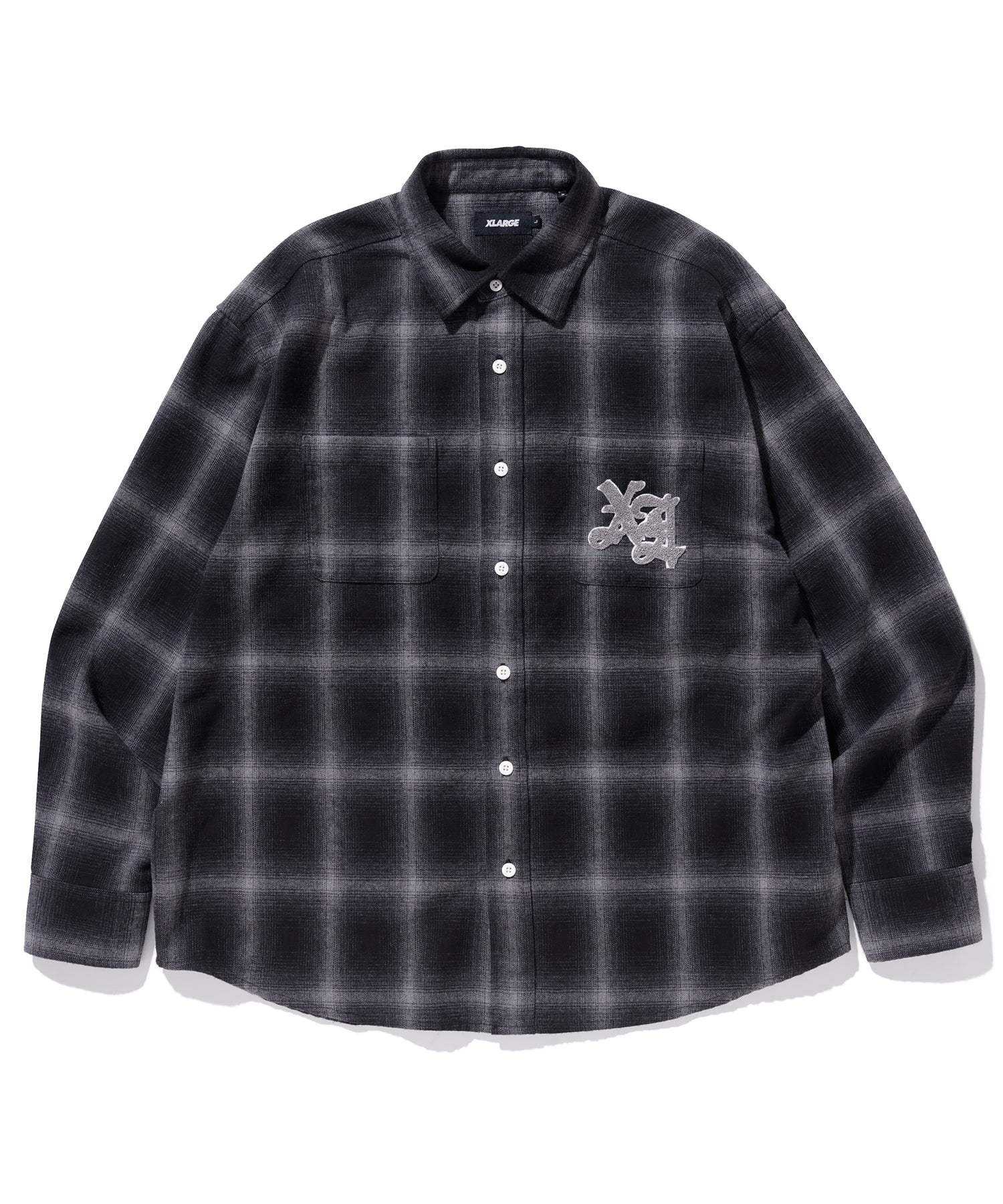 XLARGE PATCHED FLANNEL SHIRT ネルシャツ-