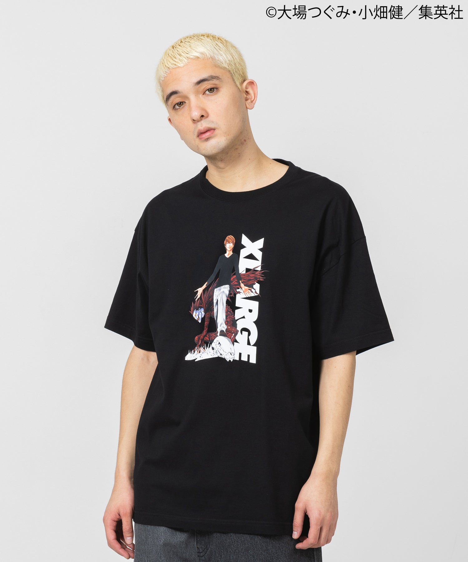 XLARGE x DEATHNOTE SS TEE LIGHT AND RYUK