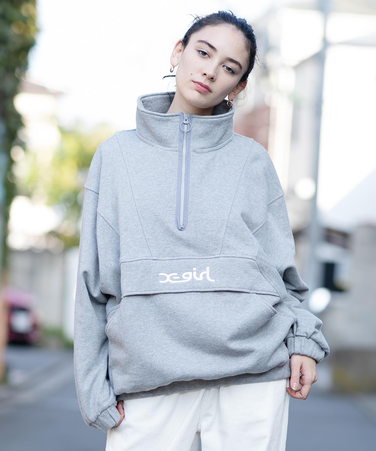 SWEAT ZIP UP HOODIE パーカー X-girl - トップス