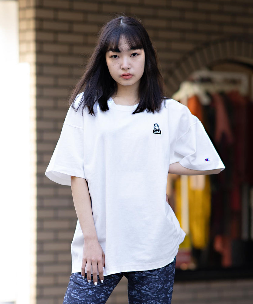 SALE／91%OFF】 champion X-girl モックネックロゴロングTシャツ 黄色