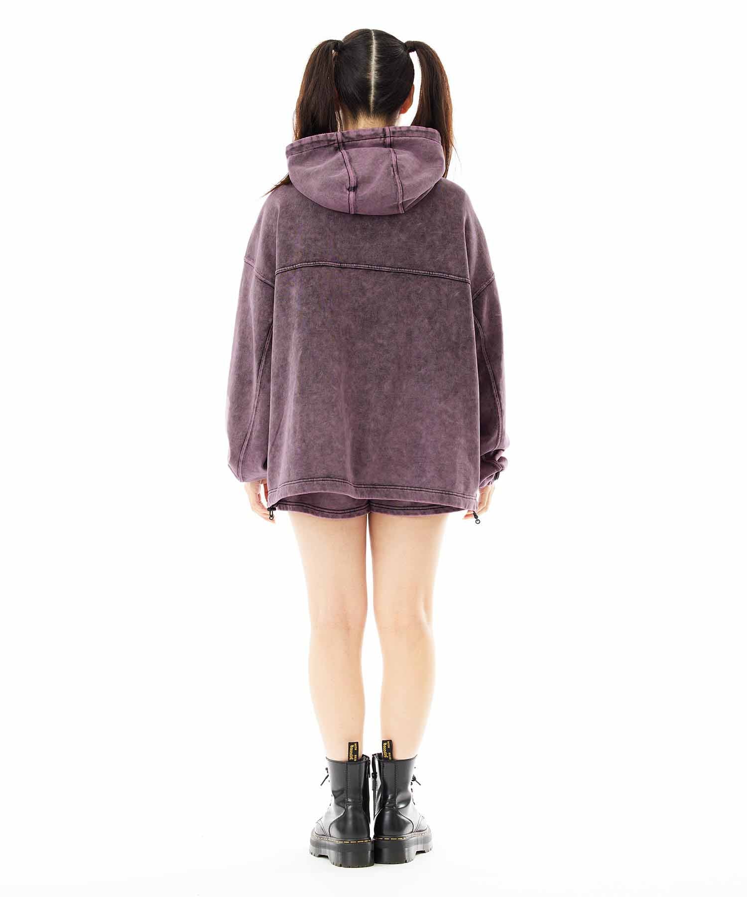 ACID WASH SWEAT HOODIE x-girl セットアップ-