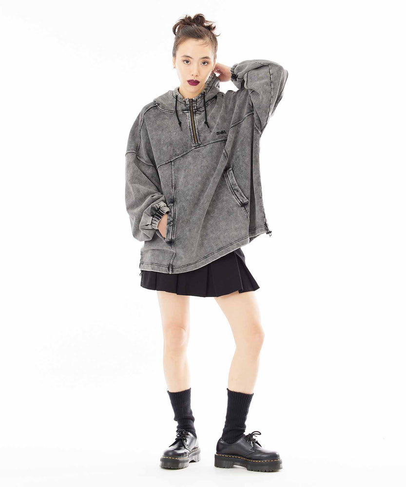 ACID WASH SWEAT HOODIE x-girl セットアップ | horsemoveis.com.br