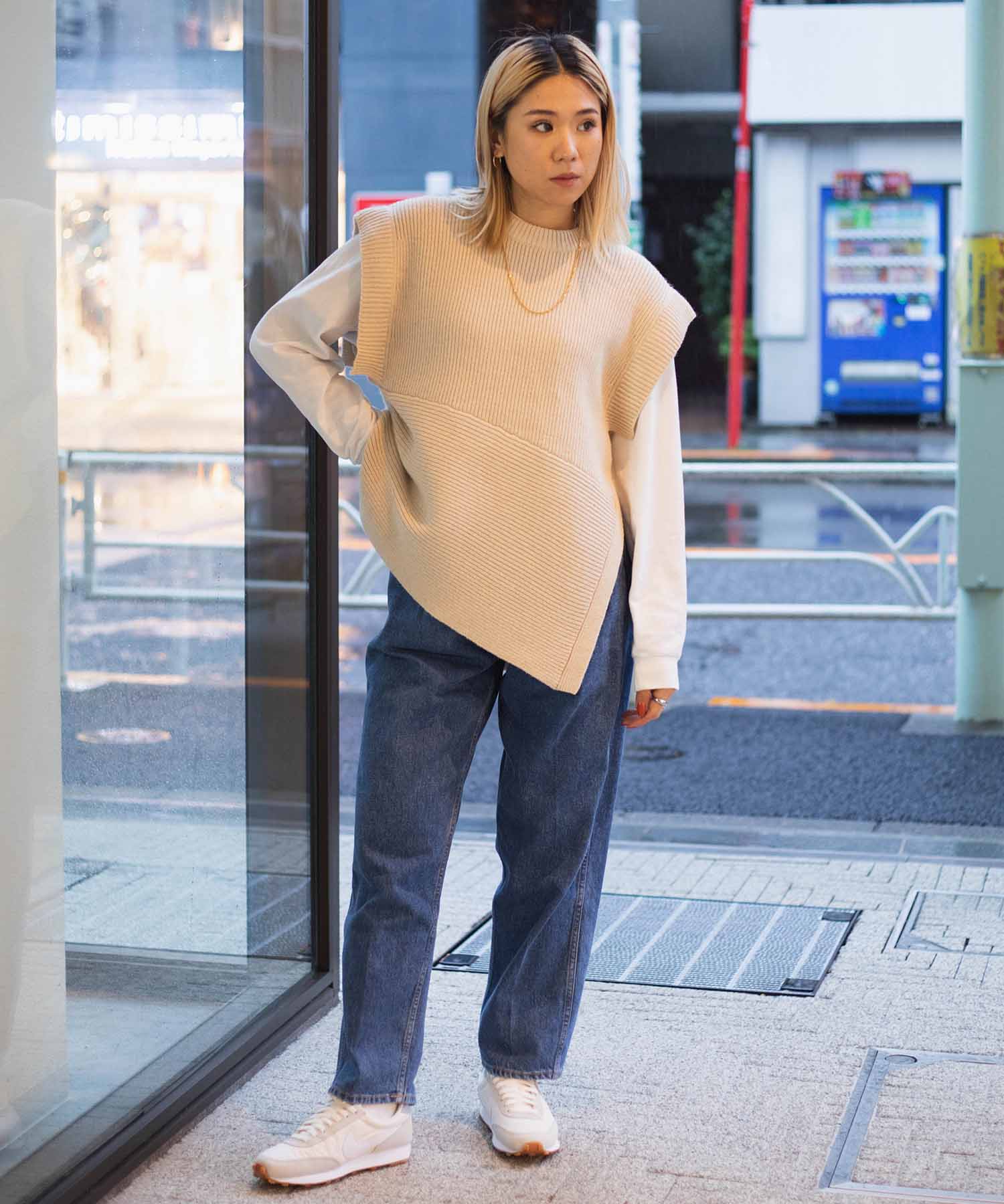 CLANE 2WAY SLANT KNIT TOPS 新品タグ付き未使用トップス