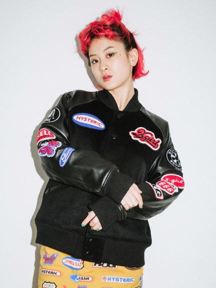 X-girl HYSTERIC GLAMOUR コラボ スタジャン 海外ブランド www.knee