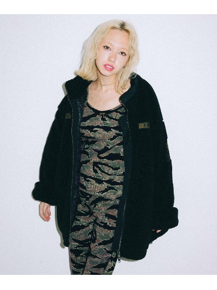 X-girl × HYSTERIC GLAMOUR MILITARY BOA JACKET