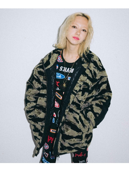 X-girl × HYSTERIC GLAMOUR MILITARY BOA JACKET