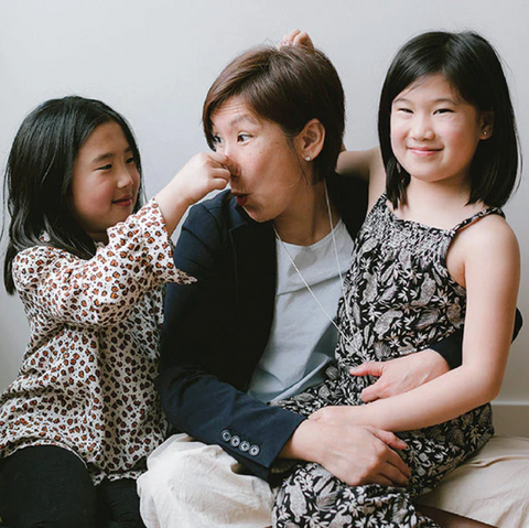 Lili C. Yeo, Co-Founder & CEO, Goumikids, with her two daughters