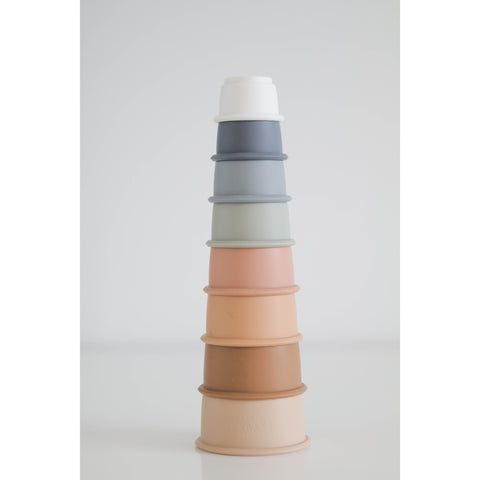 silicone stacking cups