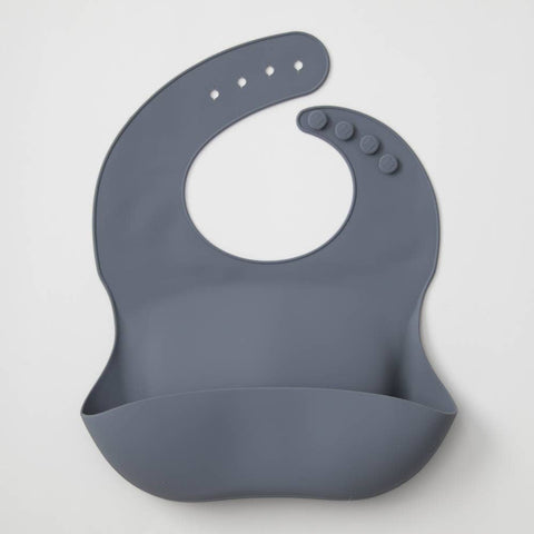 The Saturday Baby Silicone Bib in Ocean