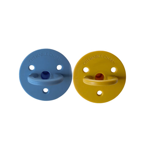 silicone pacifier set - chewable charm
