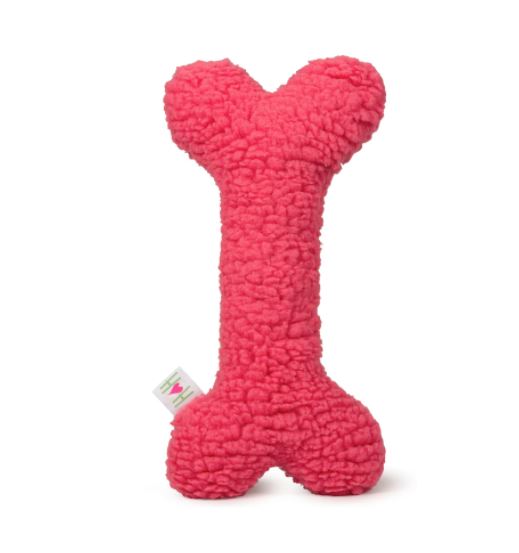 Huggle Hound - Pink Fleece Bone 12