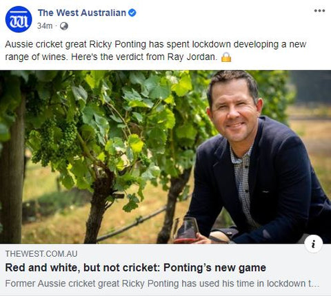 The West Australian Ponting Wines Article