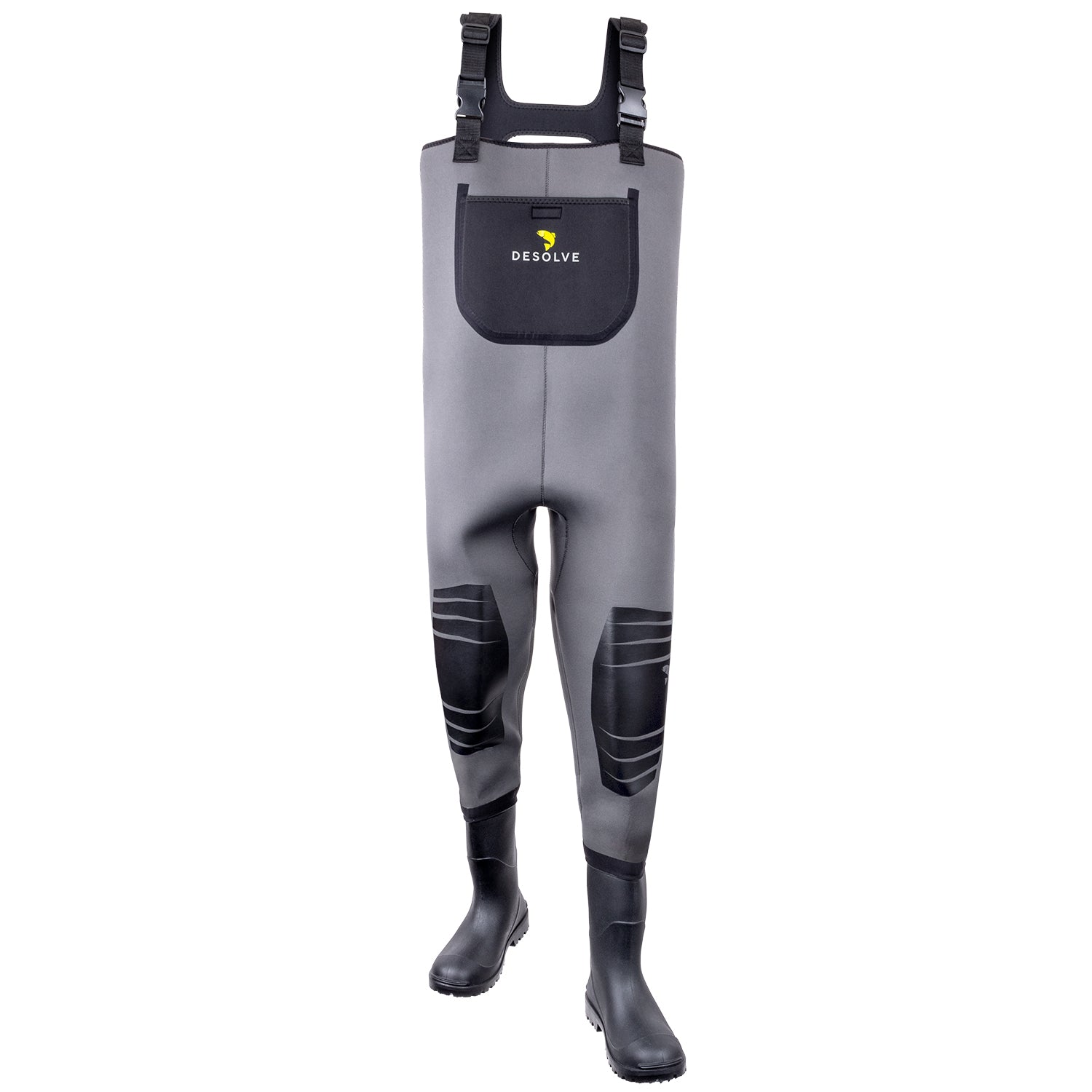 Desolve Supply Co, Flow Wader, 3.5mm Neoprene, Synthetic Boots, Velcro  Tab Chest Pocket, Fly Fishing Waders, Mens - Desolve Supply Co.