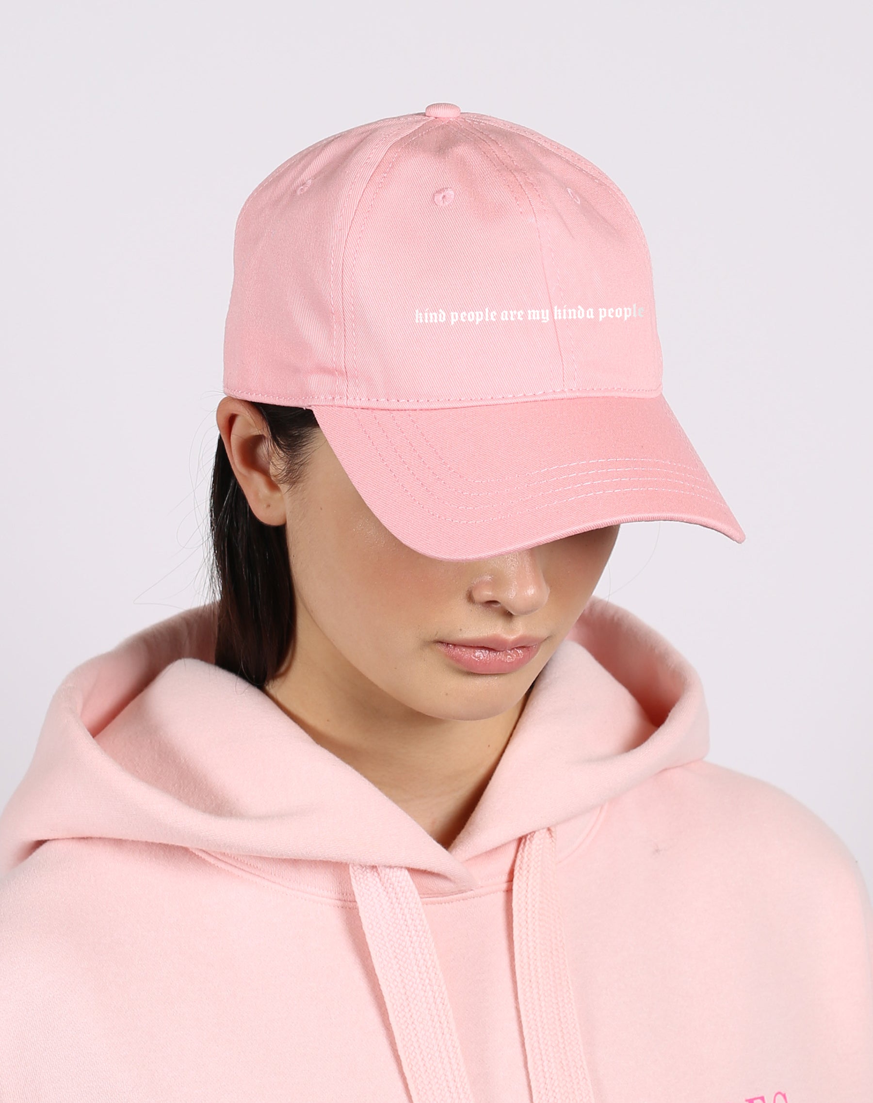 pink baseball hat