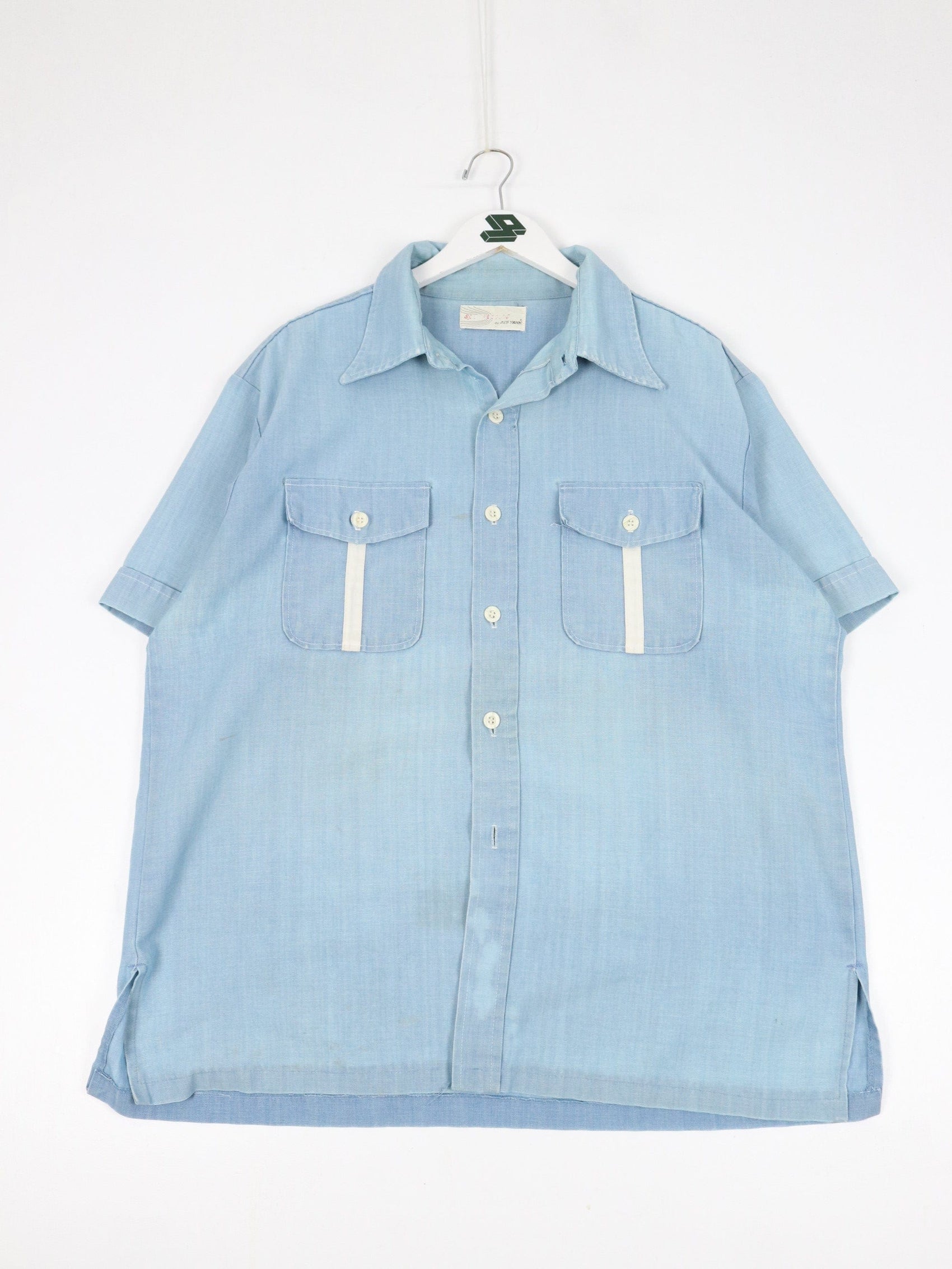 Cotton Reel Shirt Mens XL Yellow Hawaiian Button Up – Proper Vintage