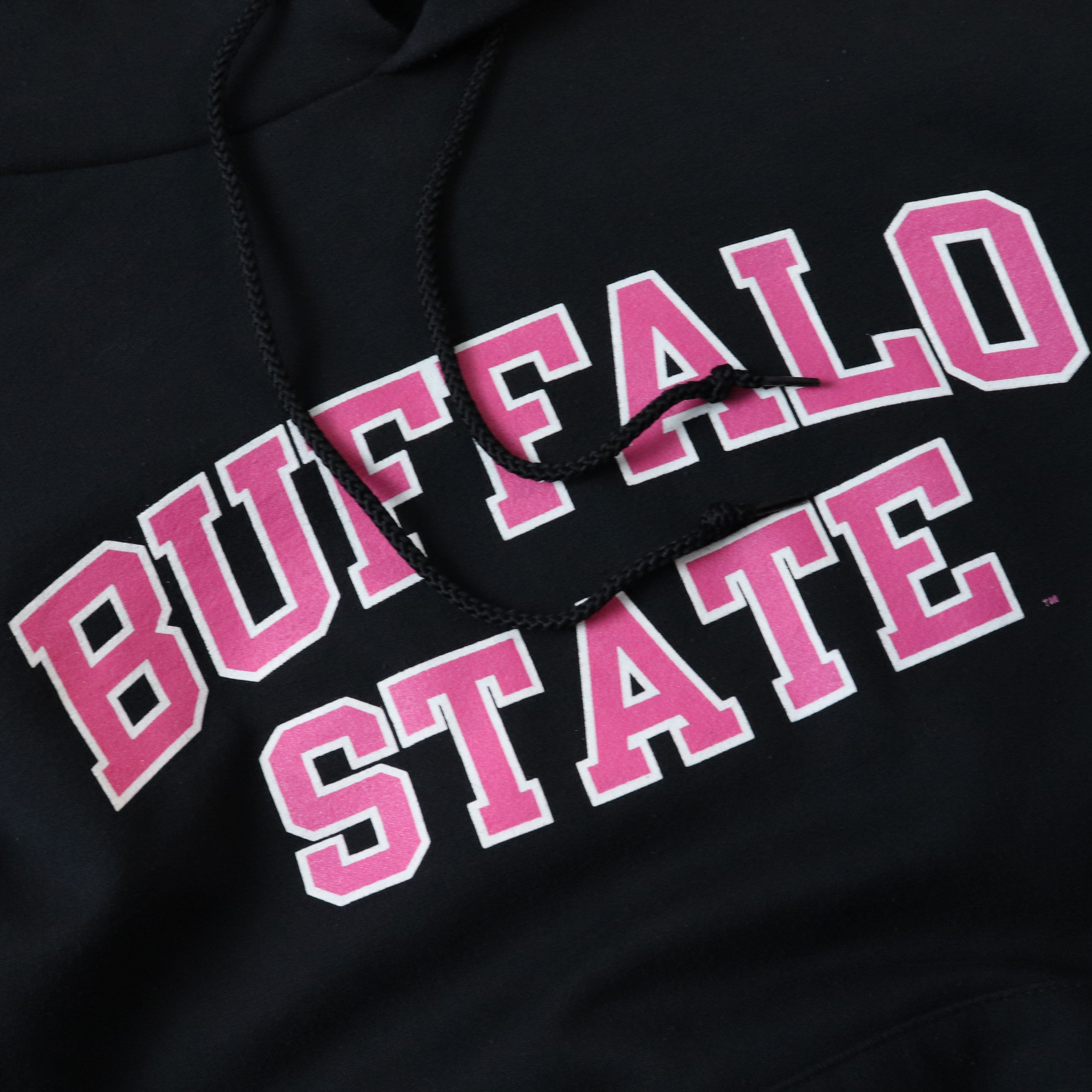 Buffalo State College Bengals Campus Hoodie Sweatshirt Black Small