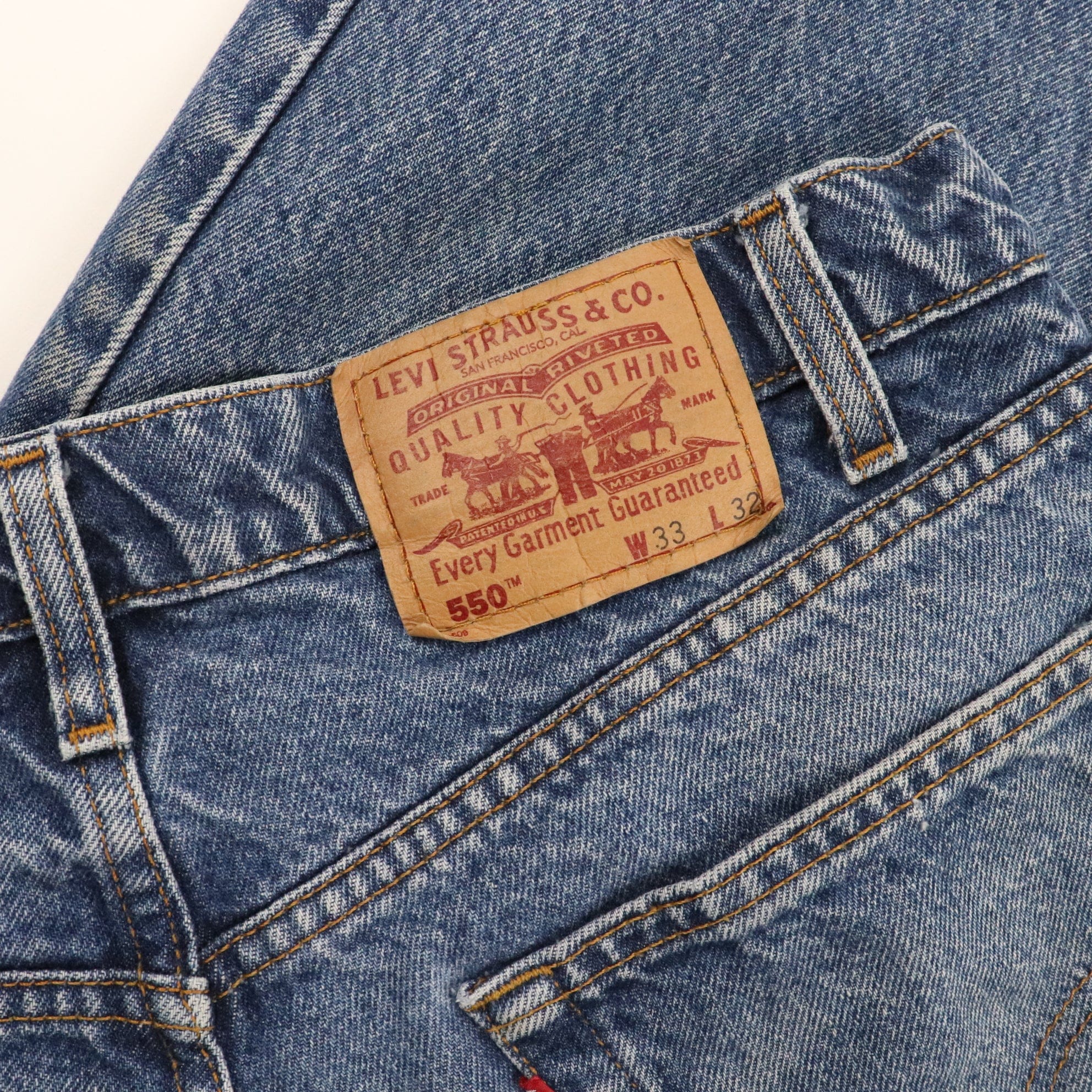 Vintage Levi's 550 Relaxed Fit Denim Jeans Size 33 x 32
