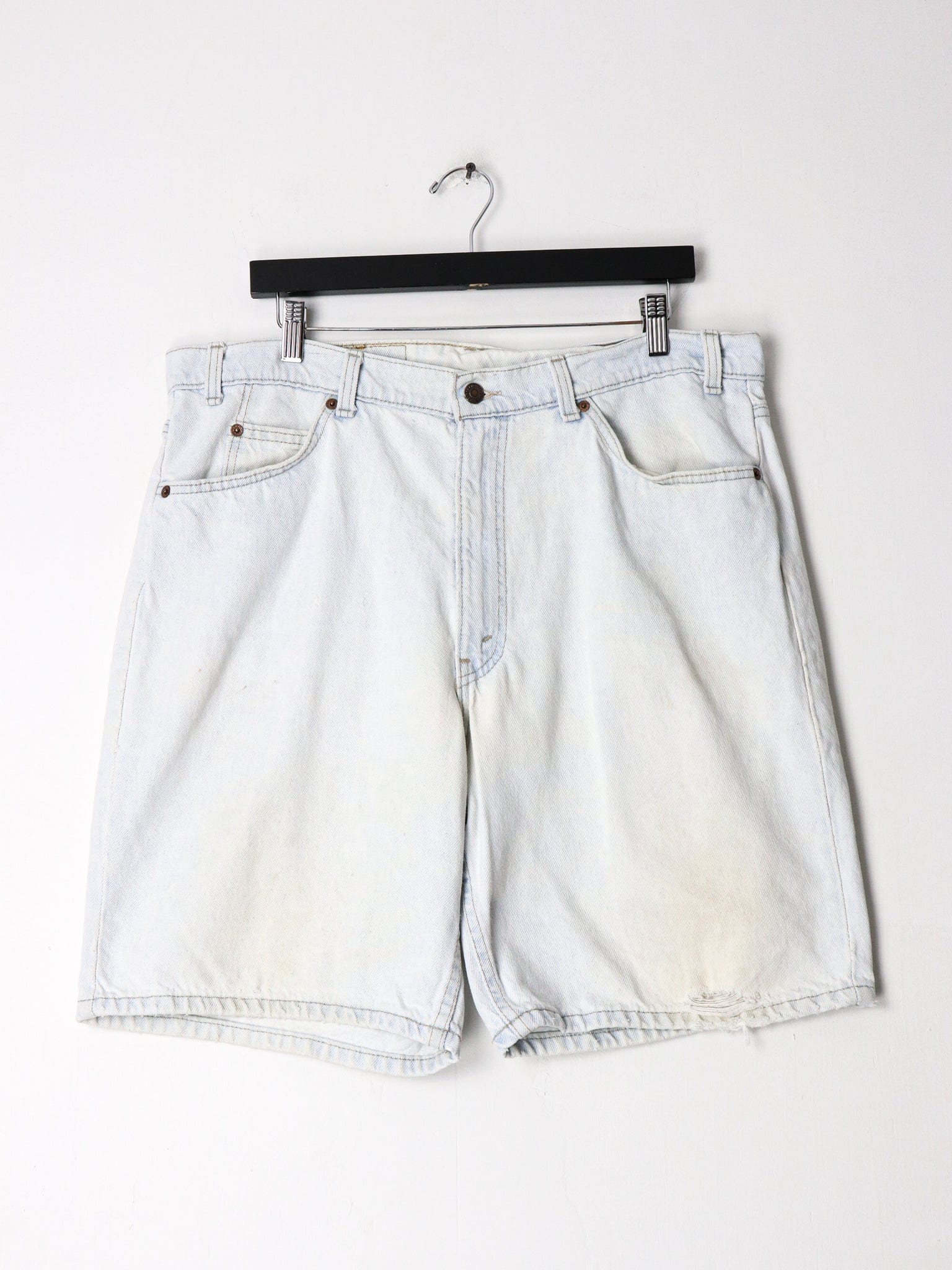 Vintage Levi's 550 Relaxed Fit Denim Shorts Size 38