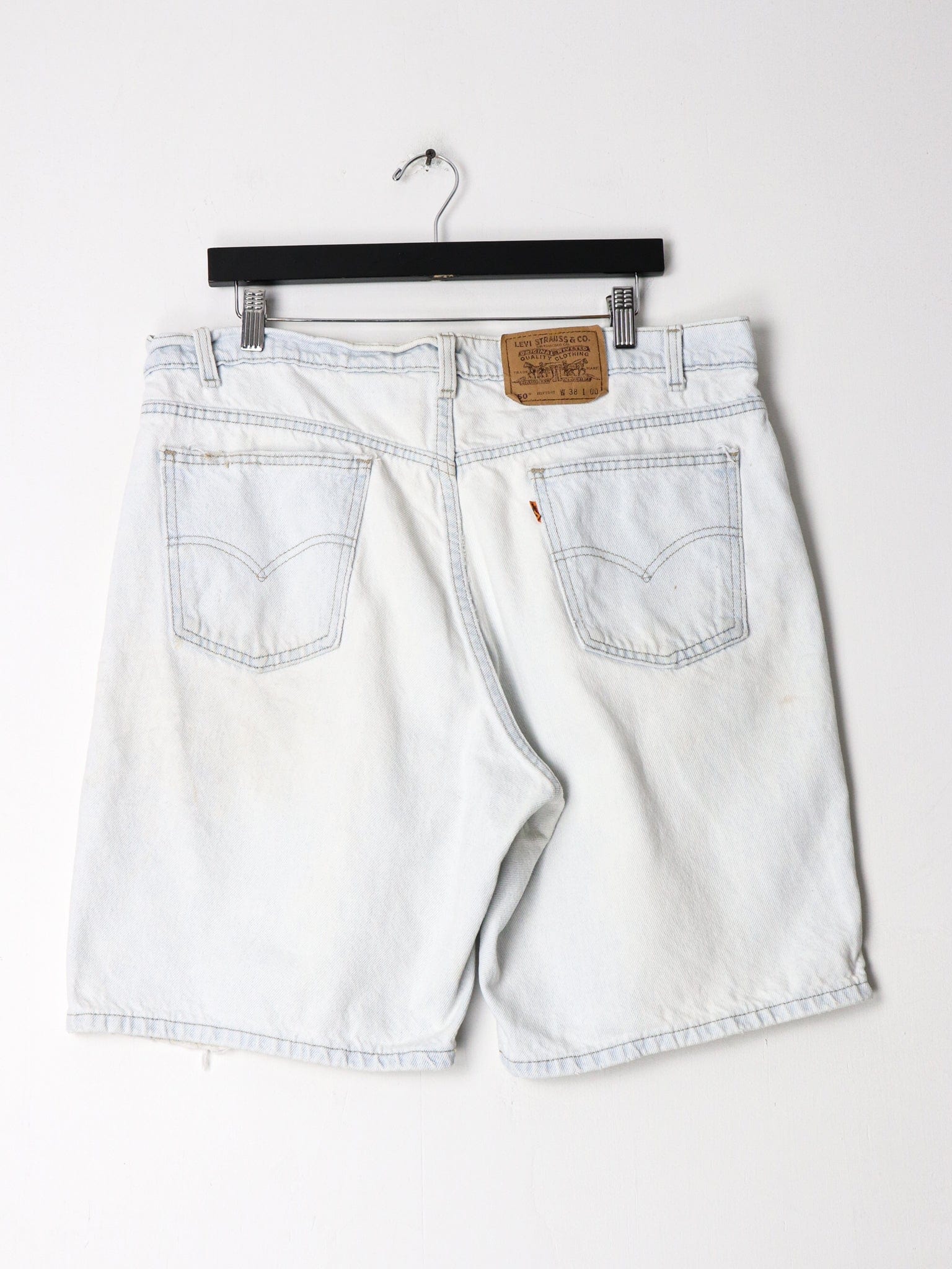 Vintage Levi's 550 Relaxed Fit Denim Shorts Size 38