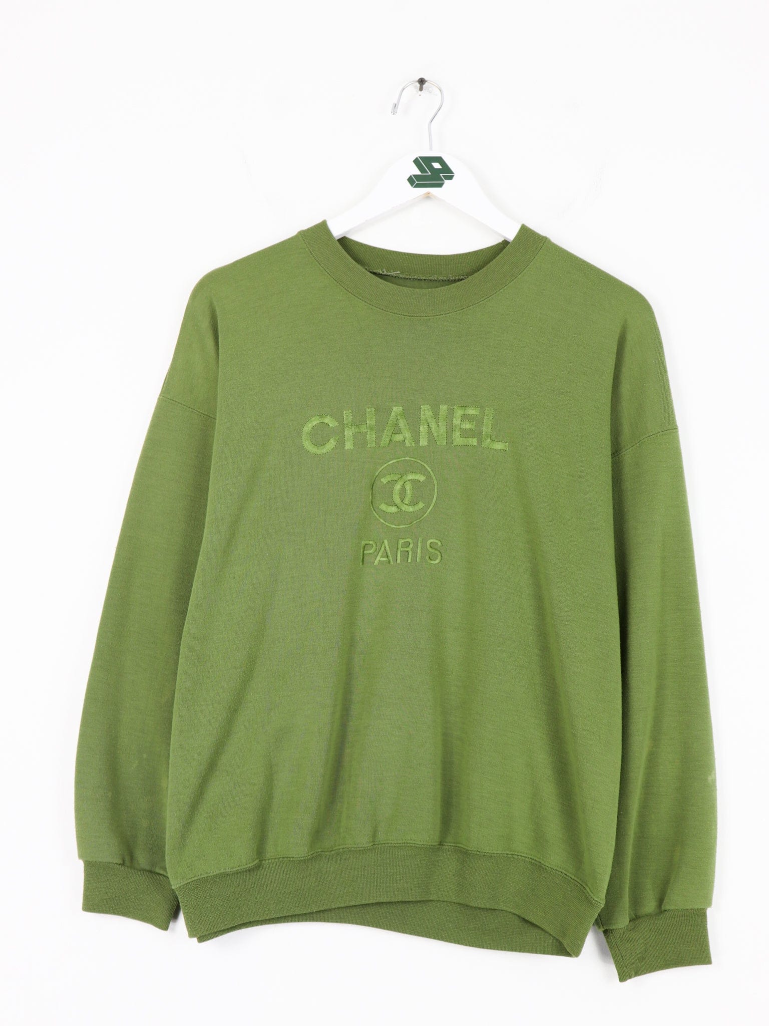 Vintage Bootleg Chanel Blue  Gold Sweatshirt Size XL  Roots