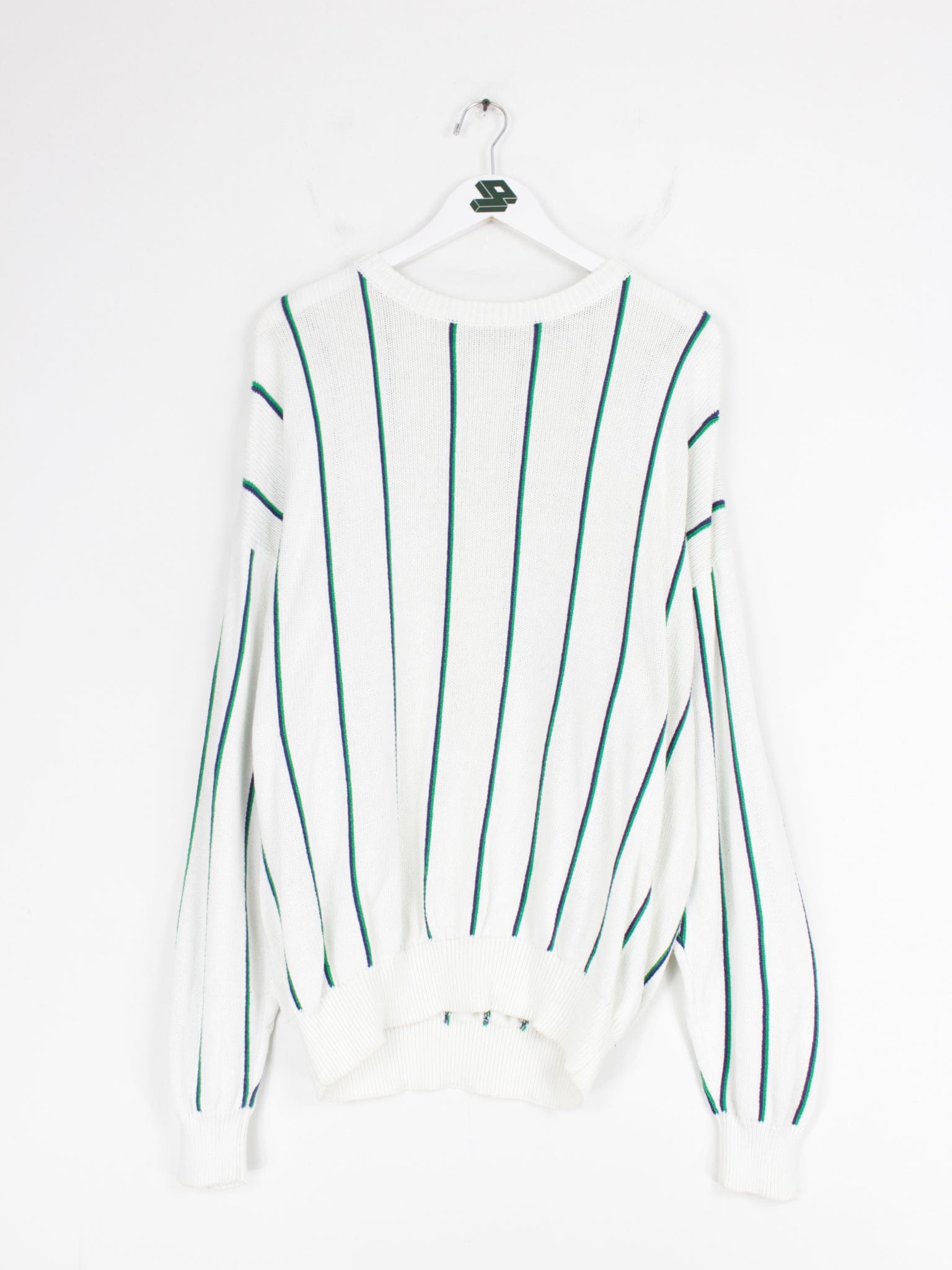 punkt Pengeudlån Hjemløs Vintage Gant Sweater Adult Large White Outdoors Striped Knit Sweatshirt  Mens | eBay