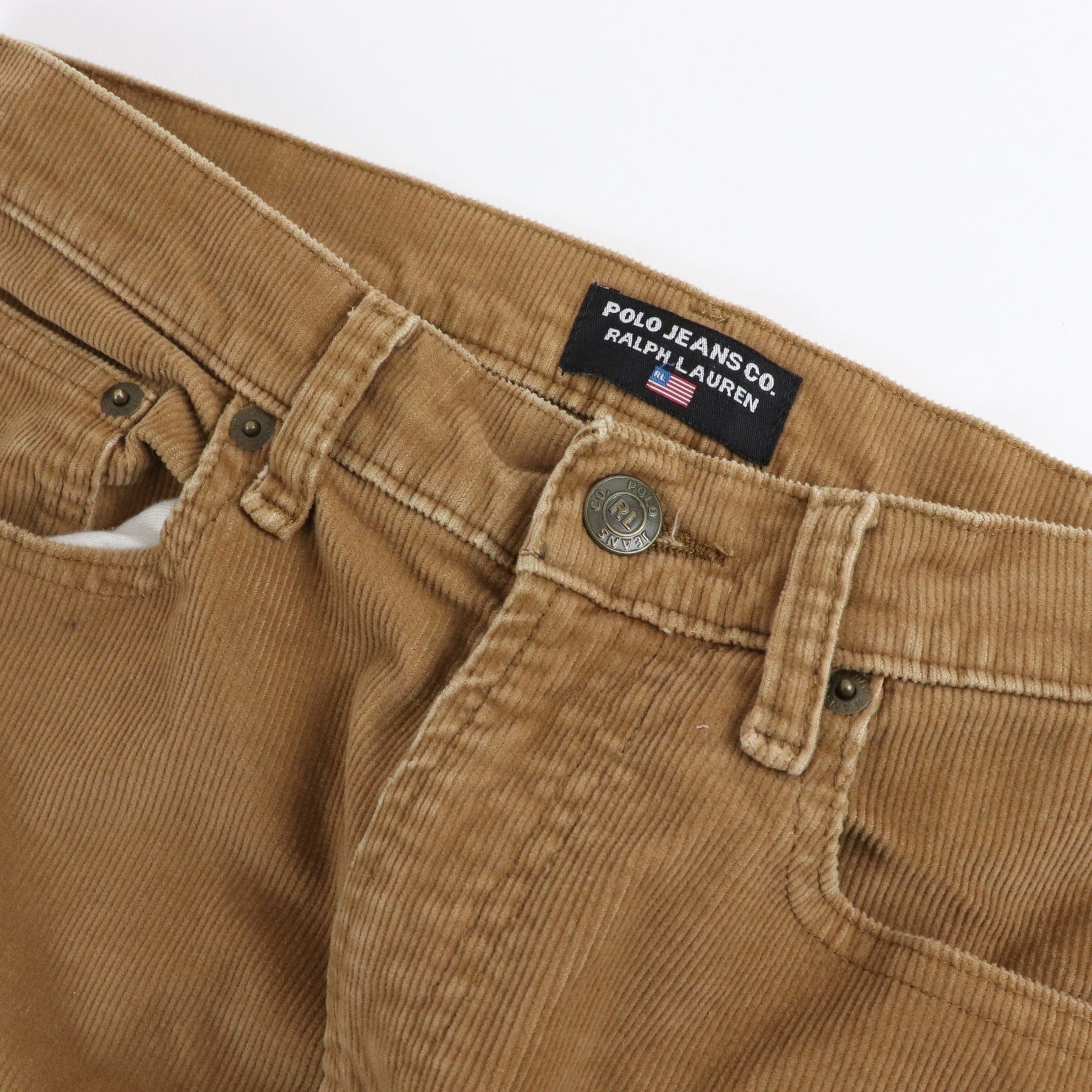 Vintage Polo Jeans Ralph Lauren Corduroy Flair Pants Women's Size 10 (