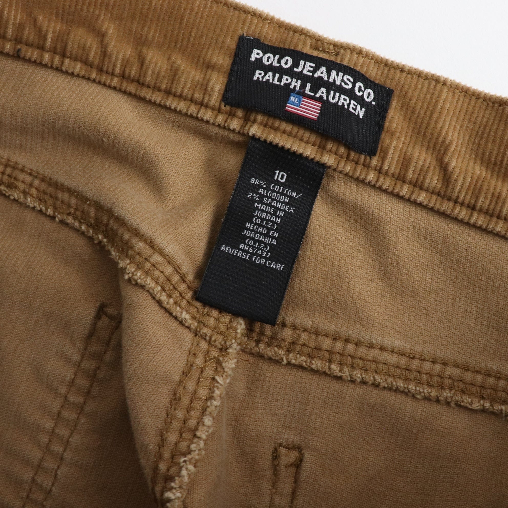 Vintage Polo Jeans Ralph Lauren Corduroy Flair Pants Women's Size 10 (