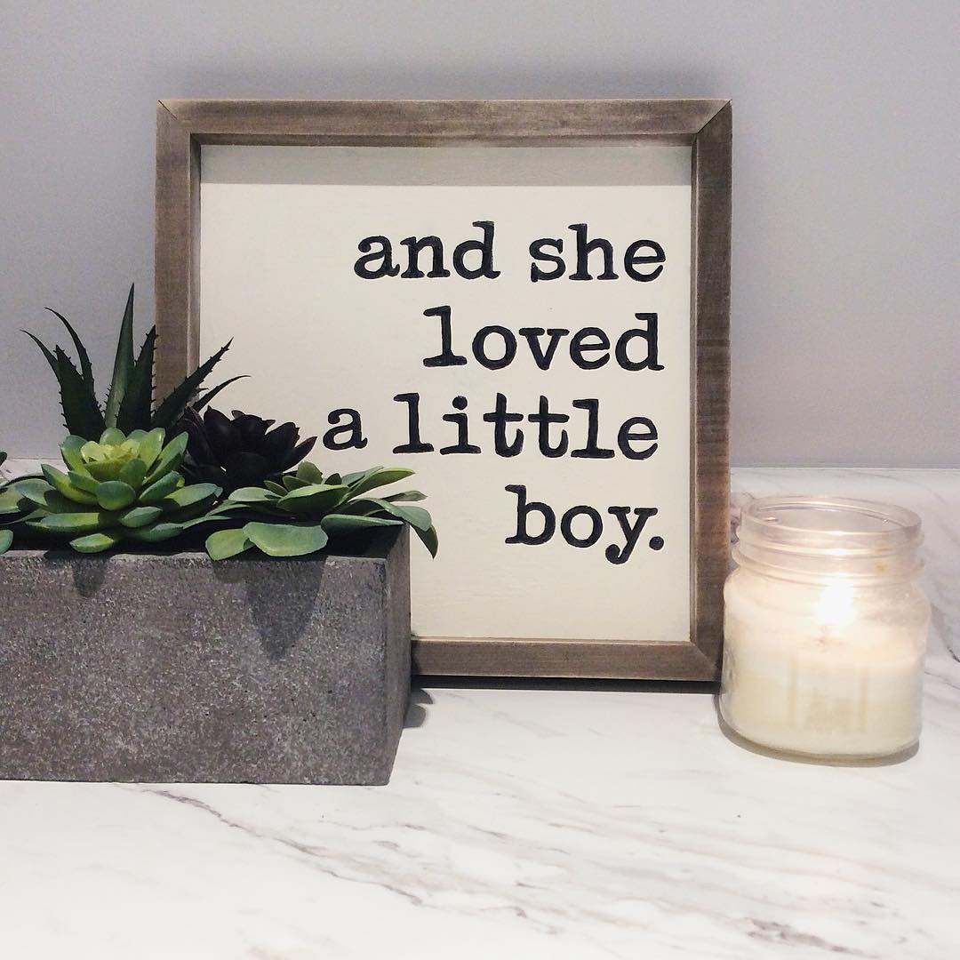 and she loved a little boy 