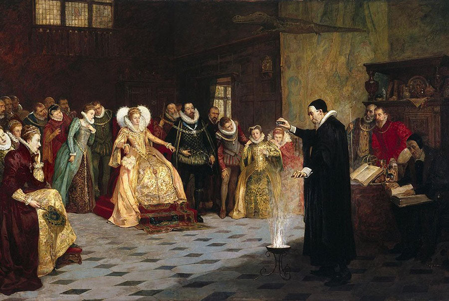 "John Dee Performing an Experiment before Elizabeth I | Glindoni