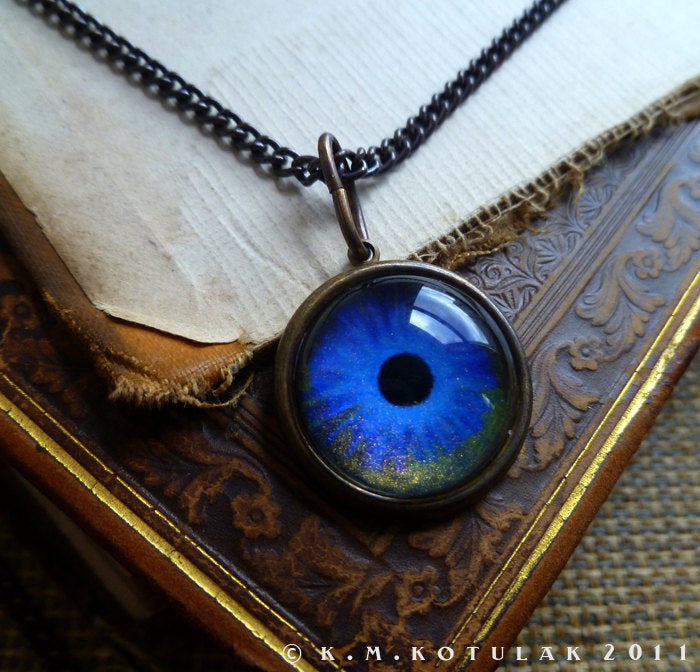 Iris Charm -- Indigo / Large Pendant