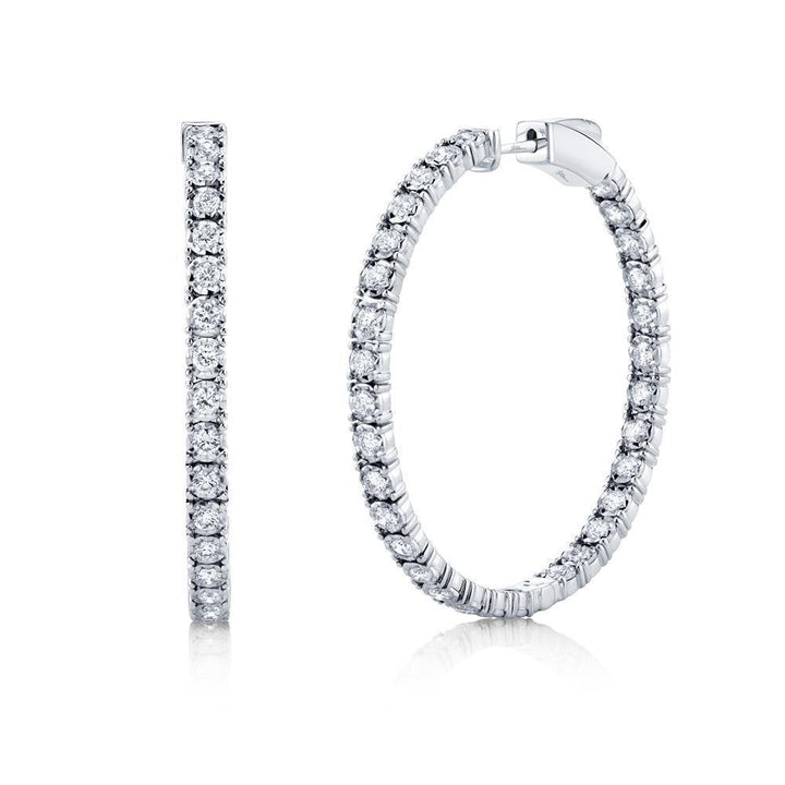 1.90ctw Diamond Hoop Earring – Gunderson's Jewelers
