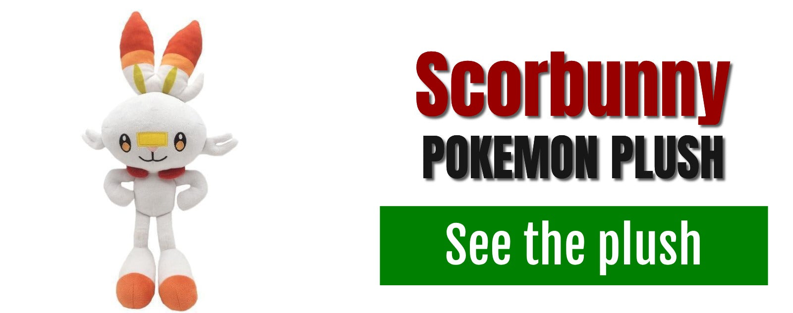 Scorbunny pokemon plush banner pokemon faction