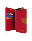 Goospery Canvas Diary Samsung Galaxy A7 Wallet Case A720 Red (5593700728993)