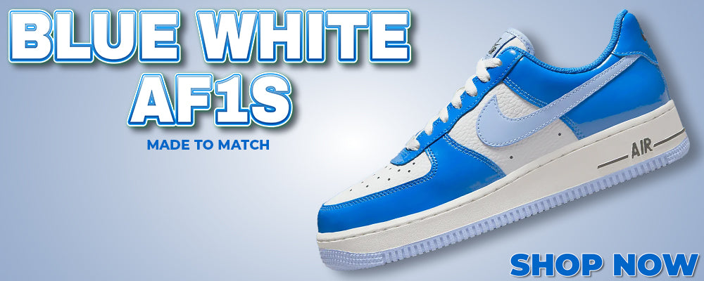 Blue White AF1s Clothing to match Sneakers | Clothing to match Blue White AF1s Shoes