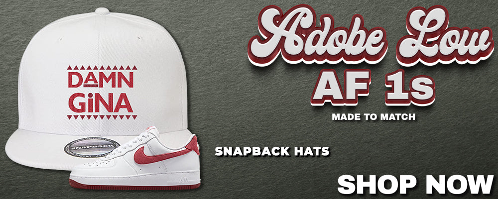 Adobe Low AF 1s Snapback Hats to match Sneakers | Hats to match Adobe Low AF 1s Shoes
